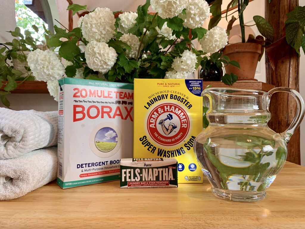 ingredients for homemade laundry detergent