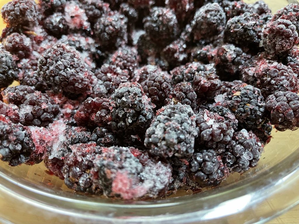 frozen blackberries for pie