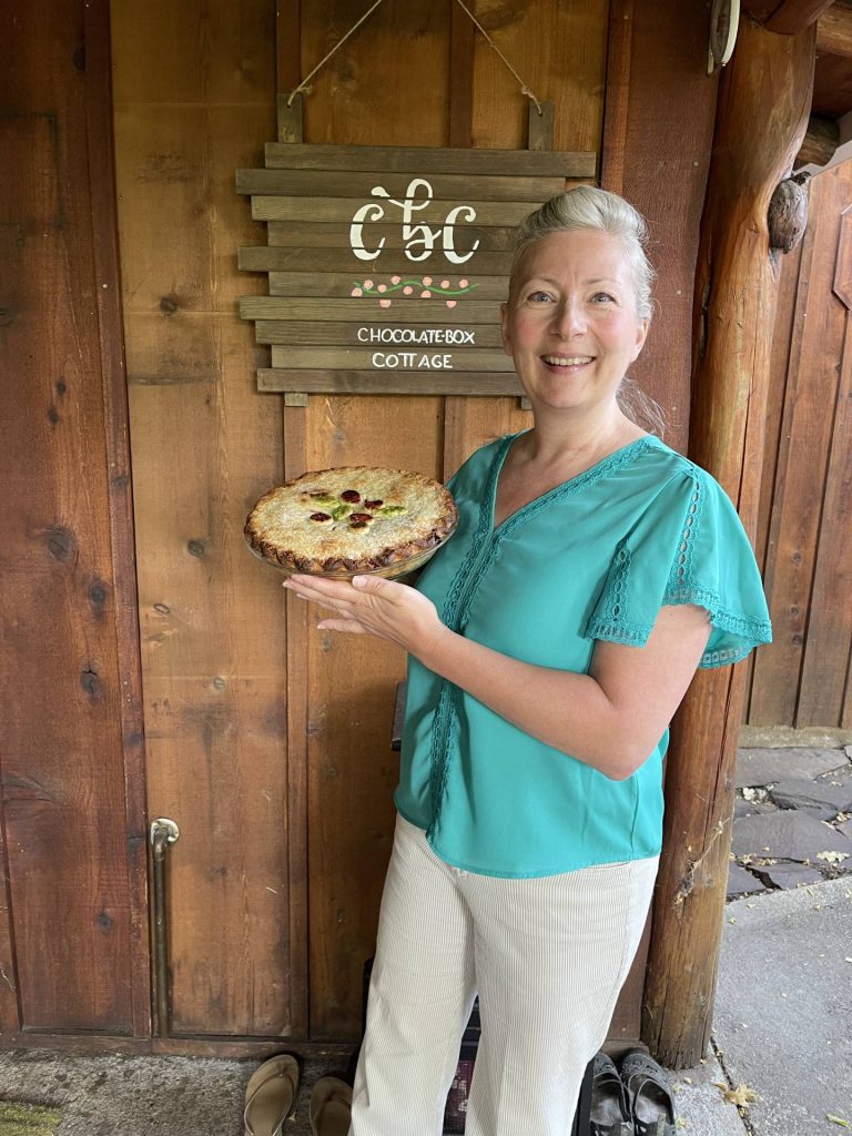 Michele and blackberry pie