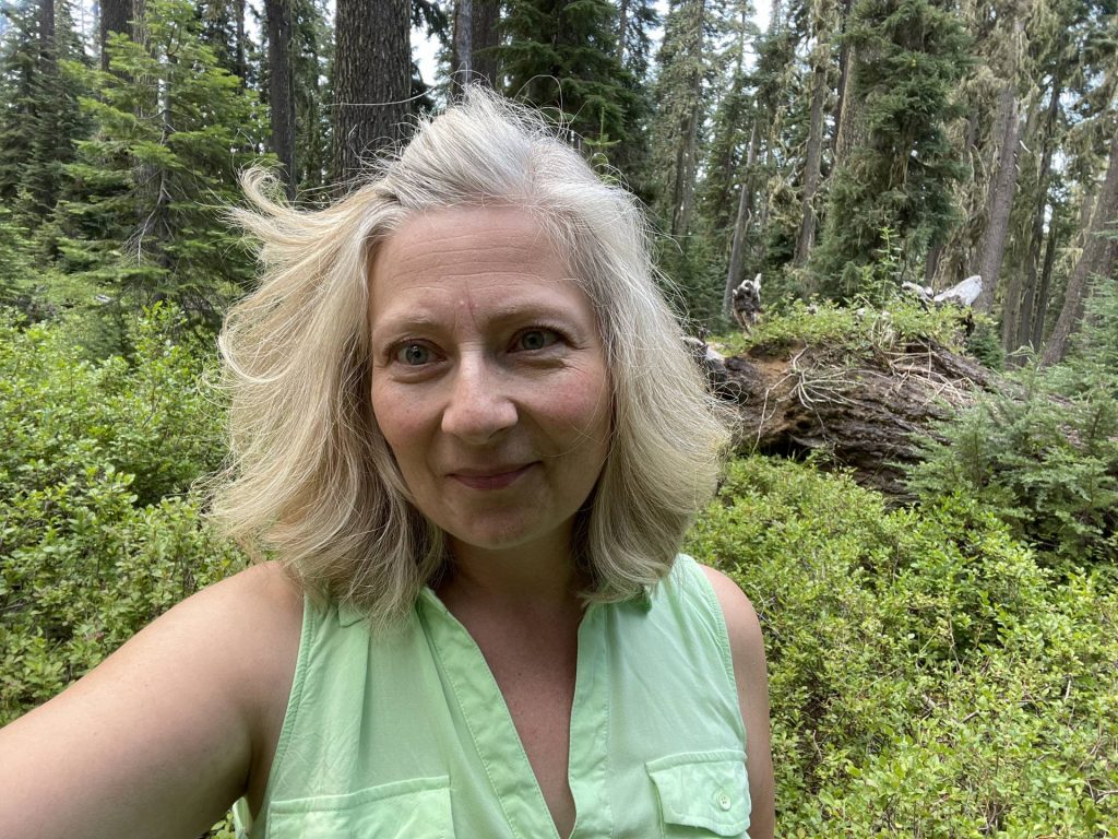 Michele Pryse in the land of berries and wildflowers