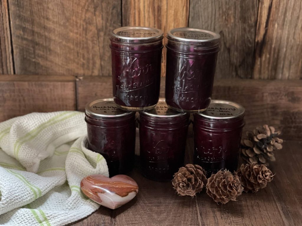 Huckleberry Lime Jam, low sugar