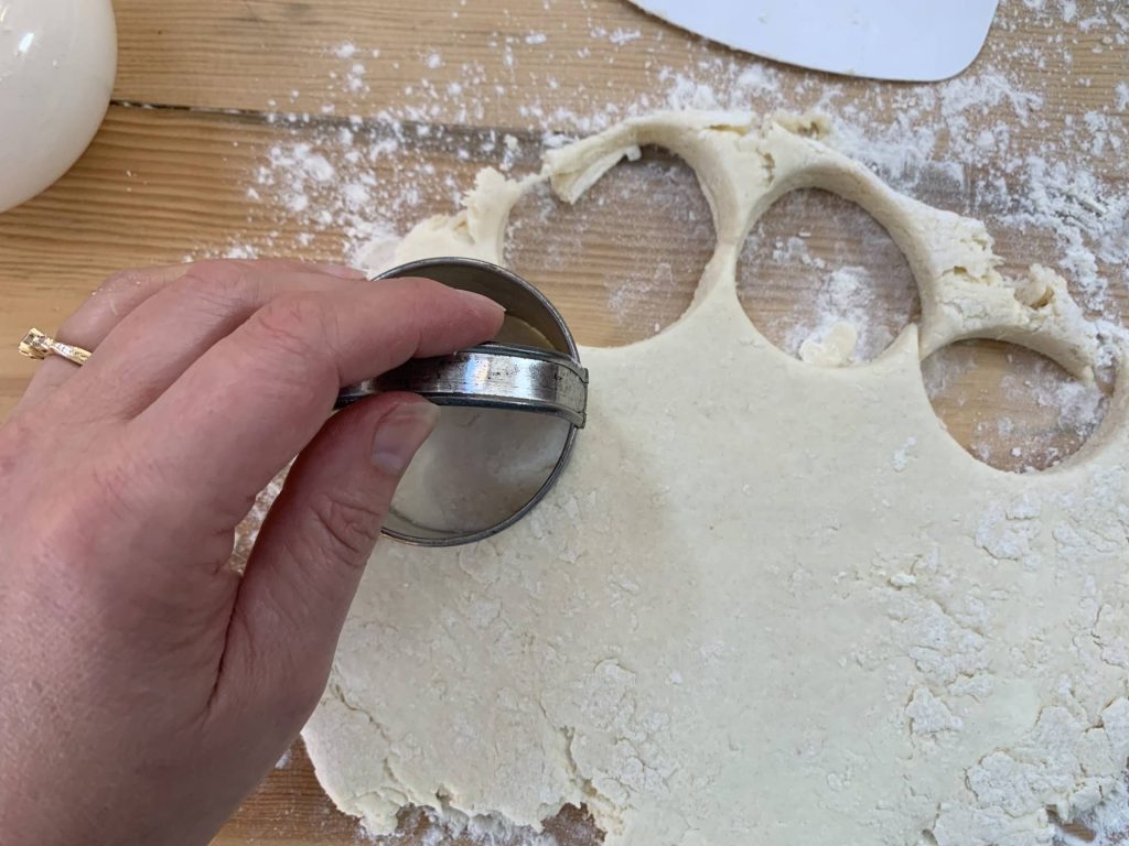 Cut out Cream Biscuits Cream Scones