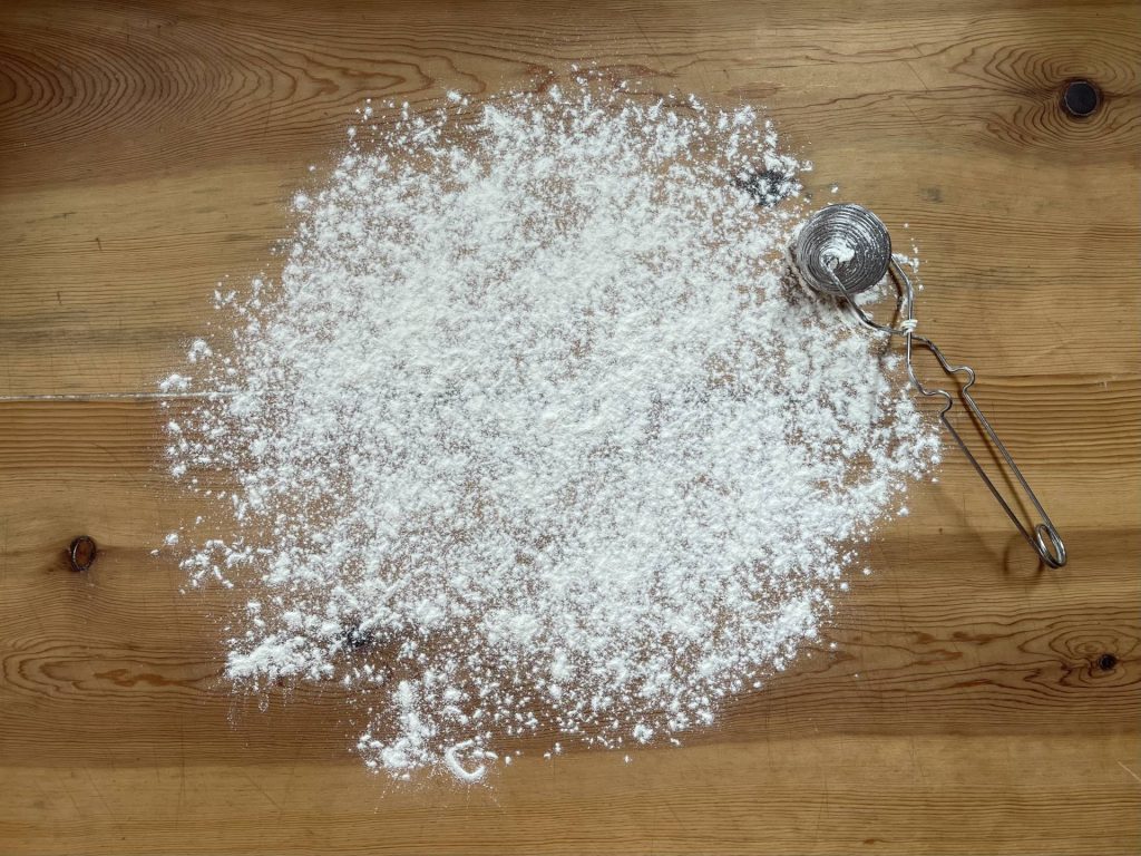 Floured board for biscuits