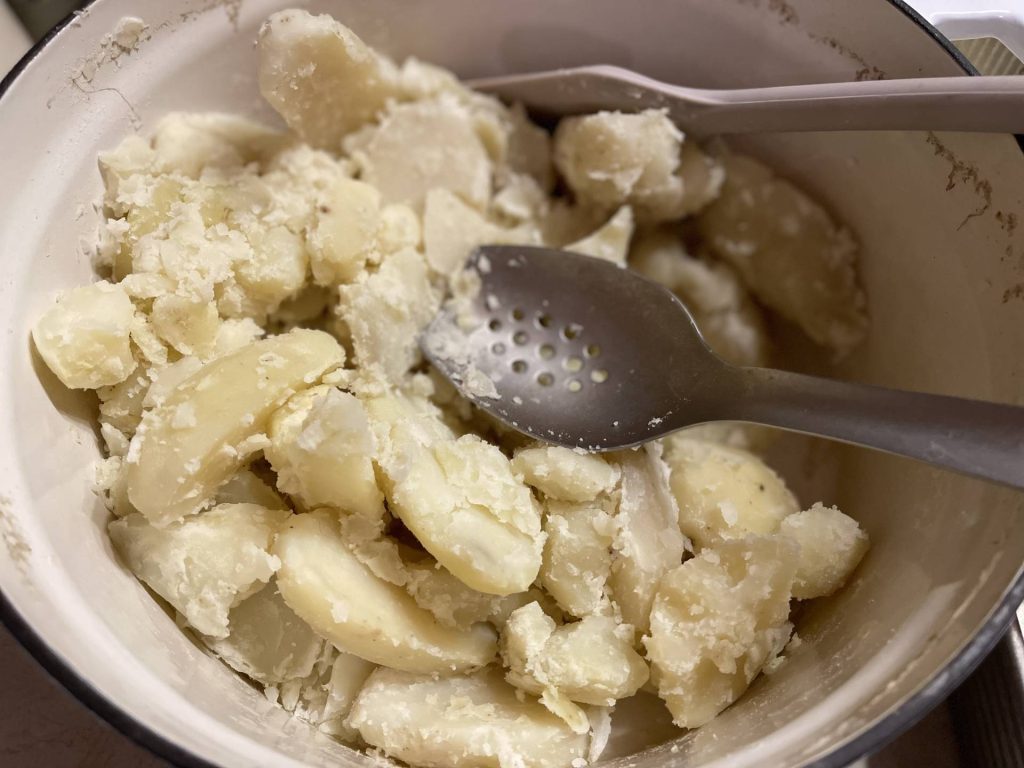 Boiled Potatoes for Lefse Day