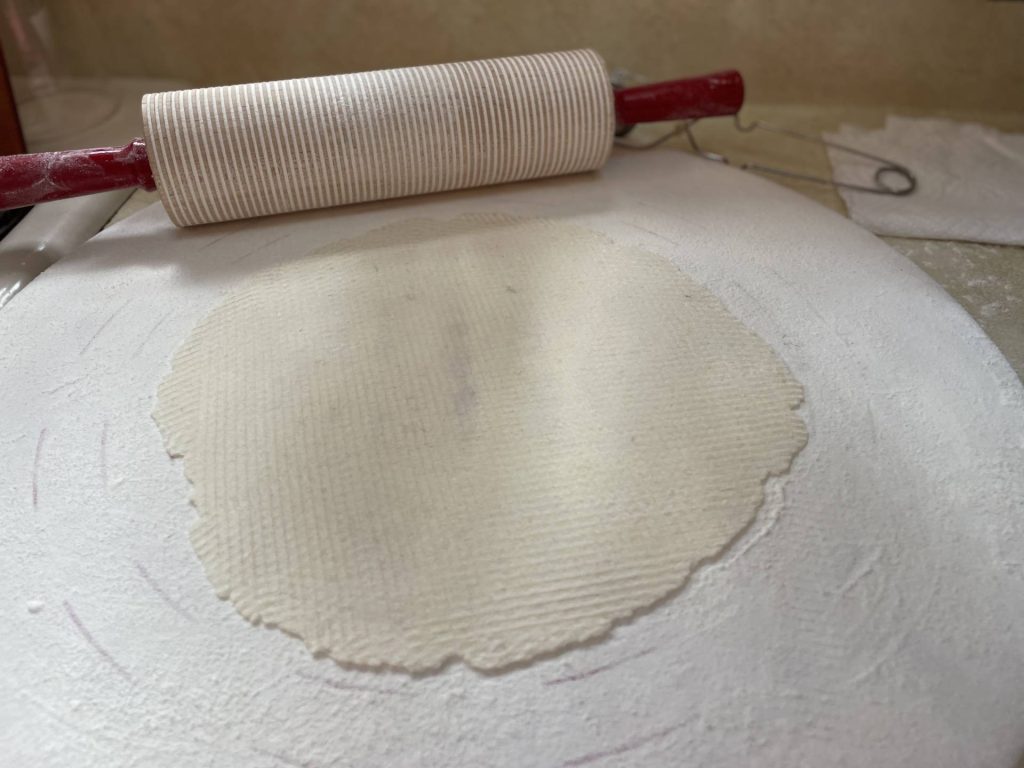 rolled sheet of lefse