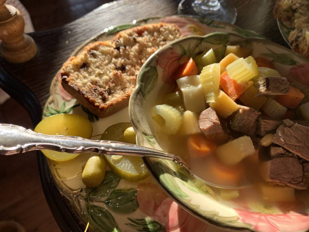 Beef and Barley Soup with Root Vegetables
