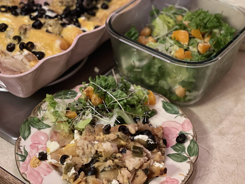 chicken enchilada dinner