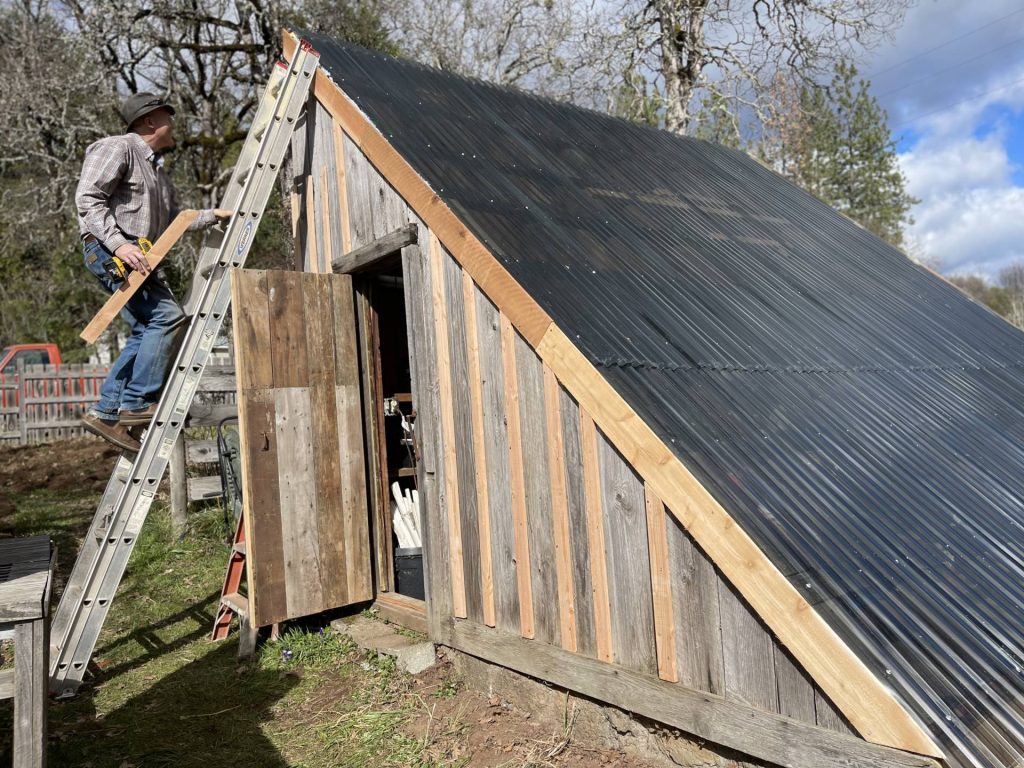 Greenhouse repairs, continued