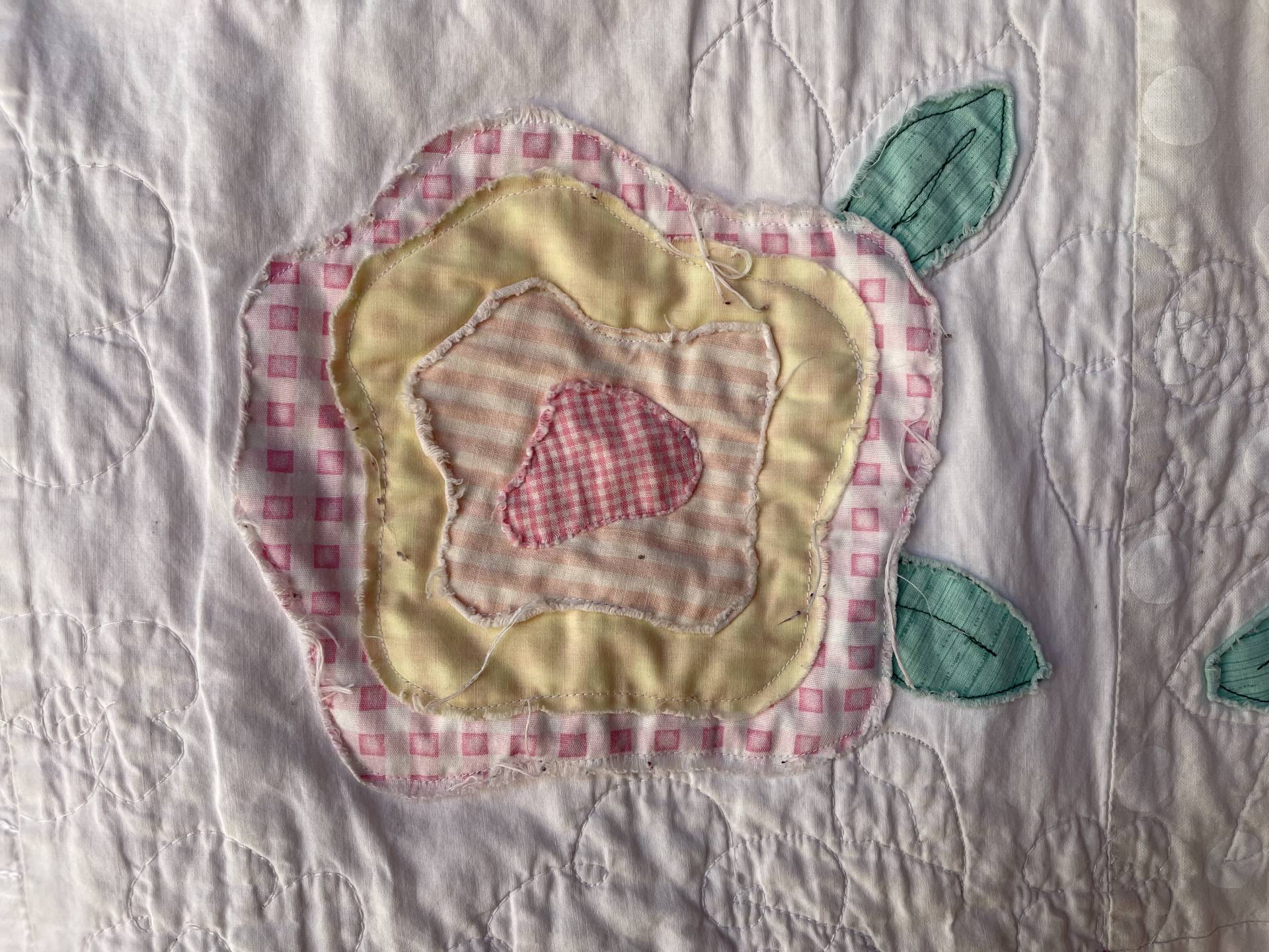 Cottage Flower Garden quilt block