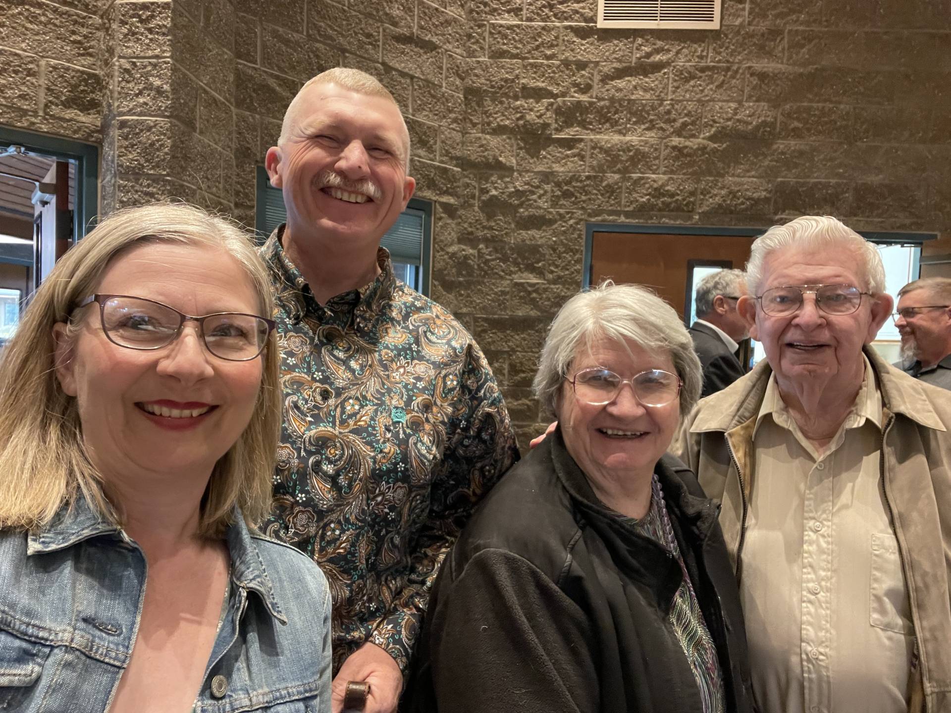 Sam and Michele with Harold and Sue Steward