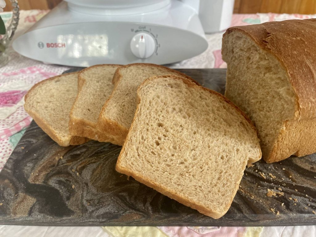 Old Fashioned Buttermilk Bread Bosch, sliced