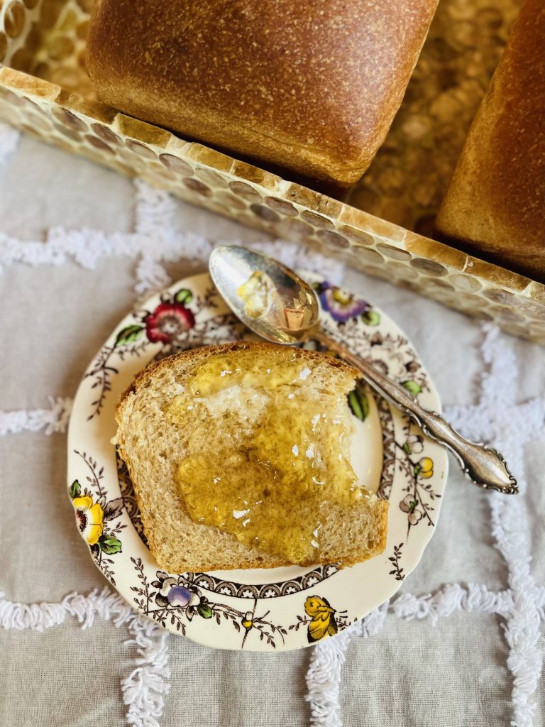 Buttermilk bread and dandelion jelly