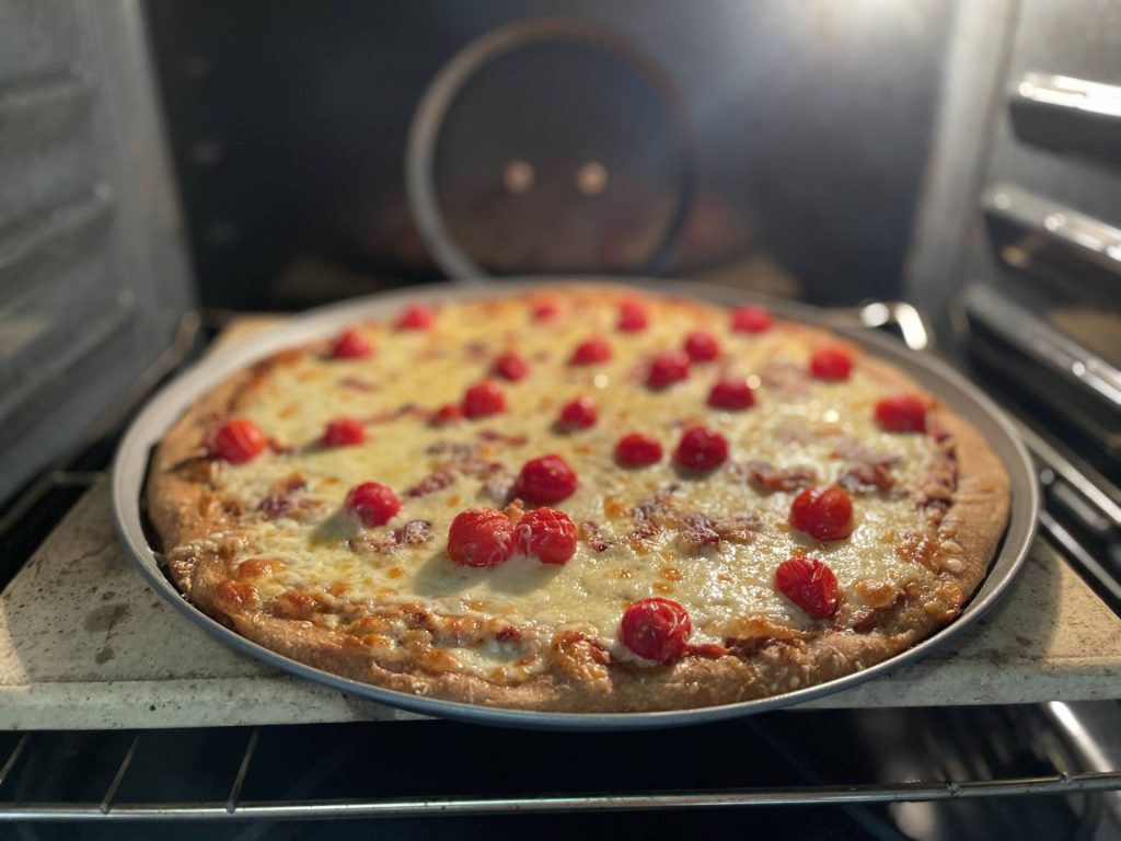baked pizza