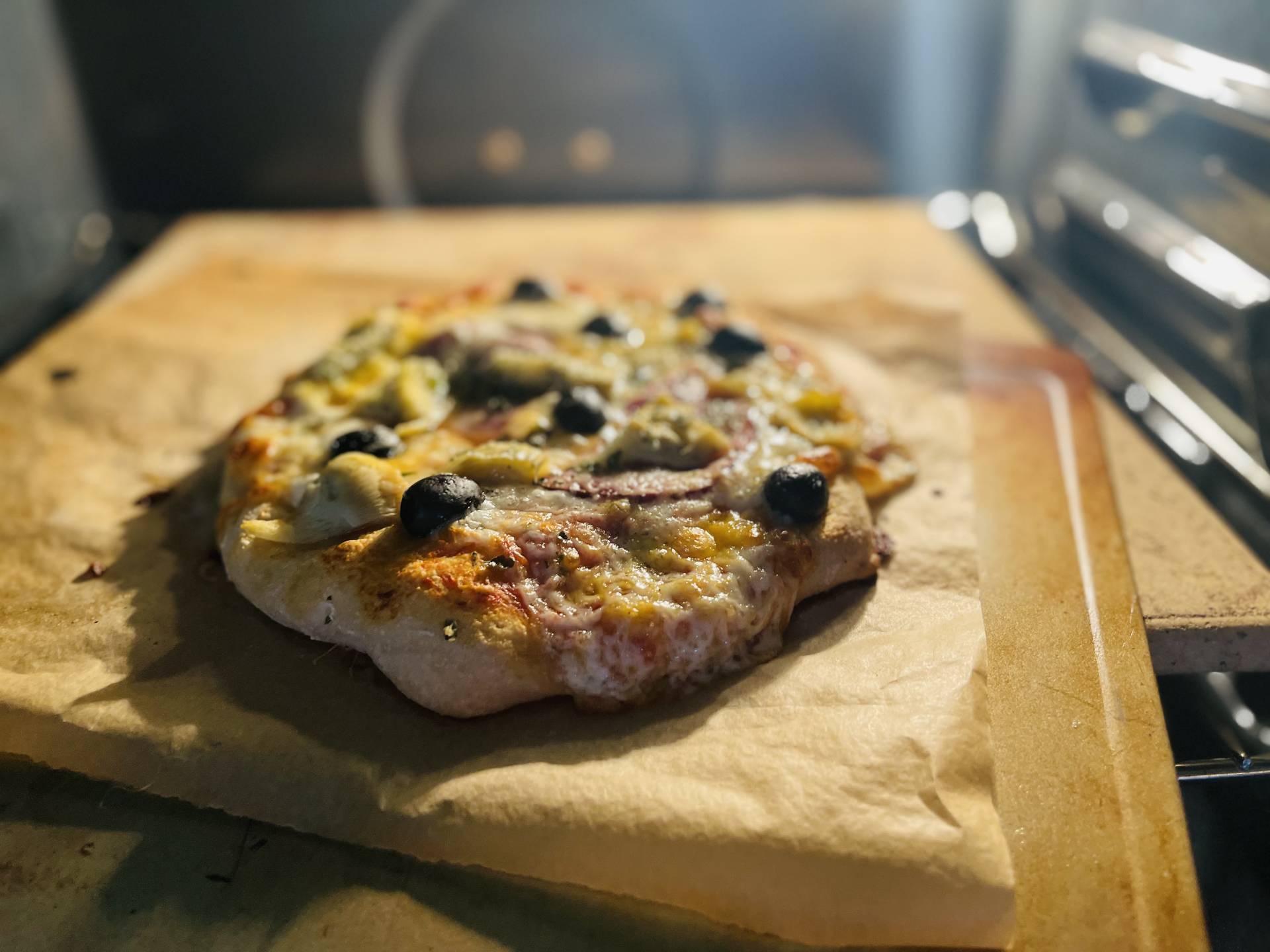 veggie pizza with freezer bread dough