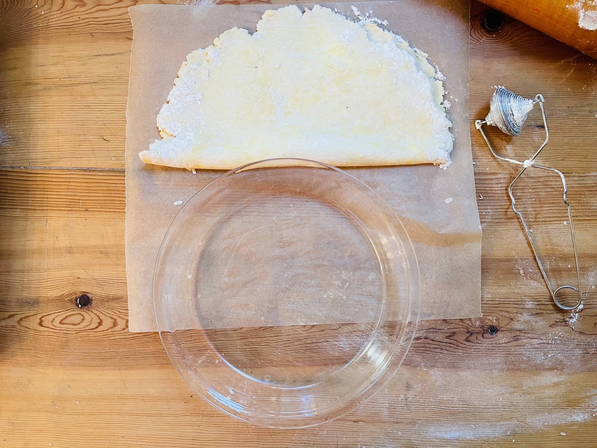 folded pie crust