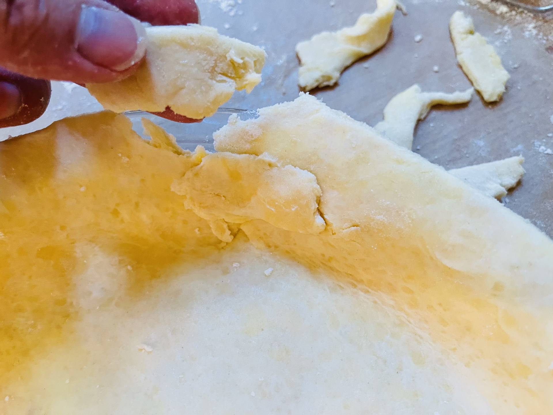 fit a scrap into hole