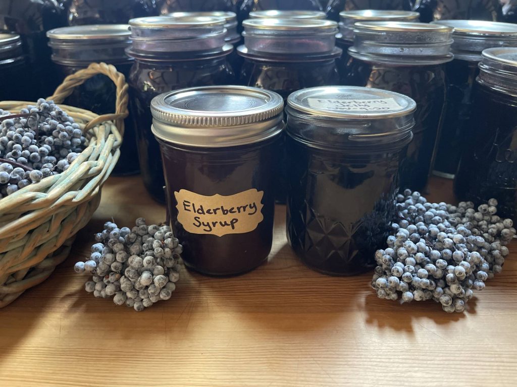 elderberry juice, syrup, and jelly