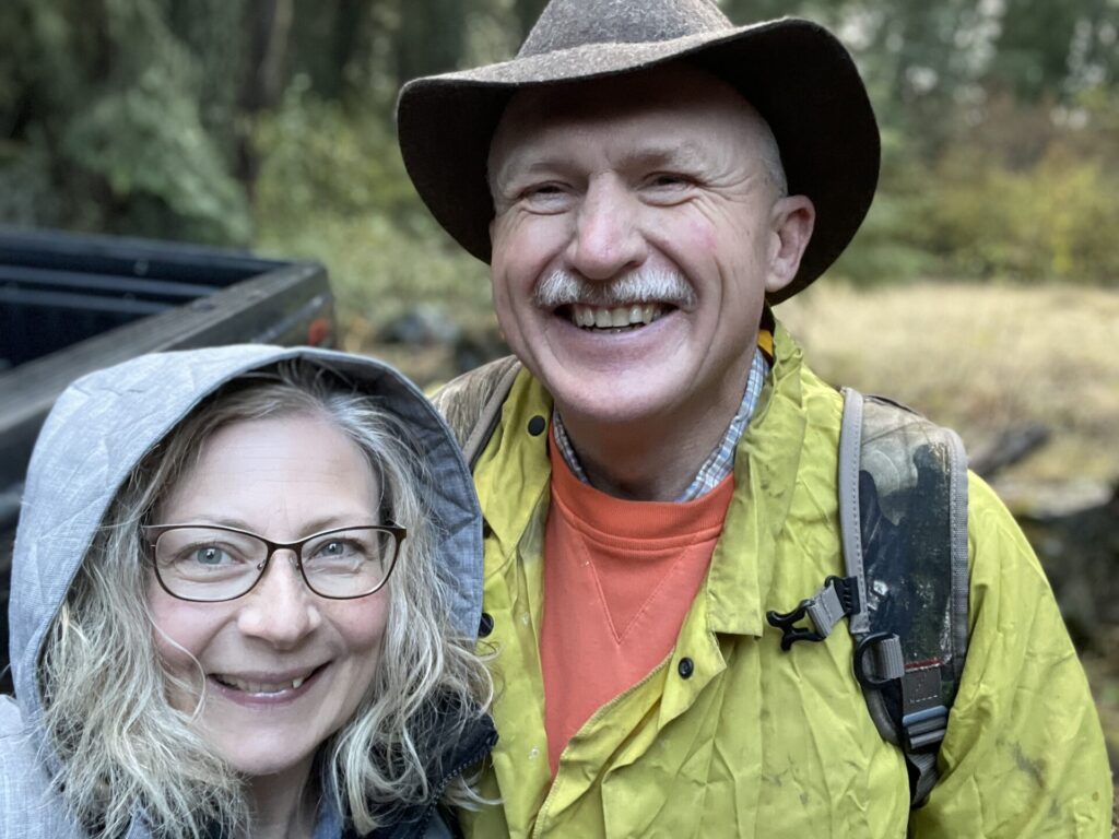 Michele and Sam deer hunting