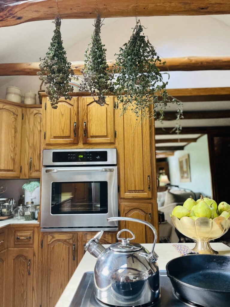 drying herbs