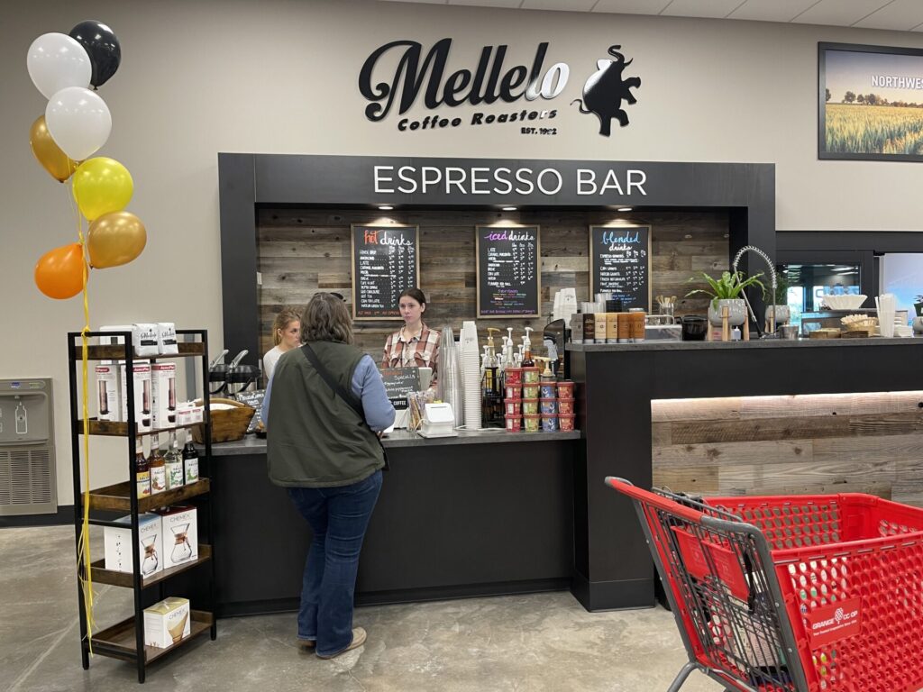 Mellelo inside the Grange