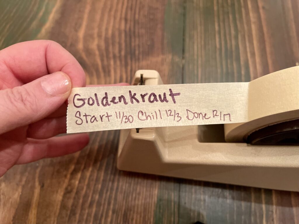 Labeling goldenkraut
