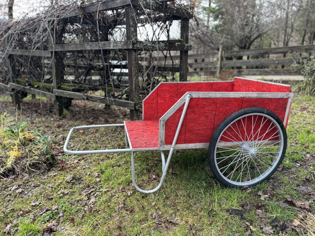 Wheelbarrows and rosettes