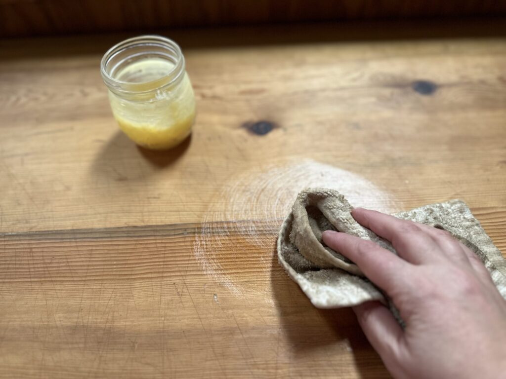 Spa treatment for baker's bench