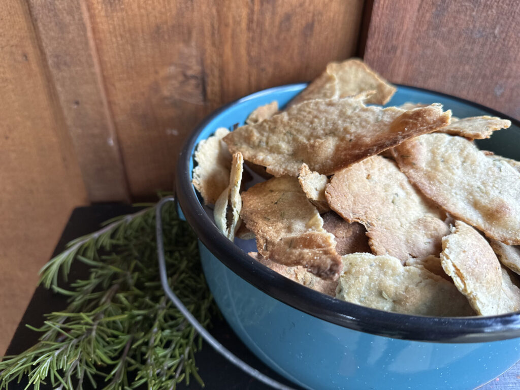 Rosemary and Olive Oil crackers