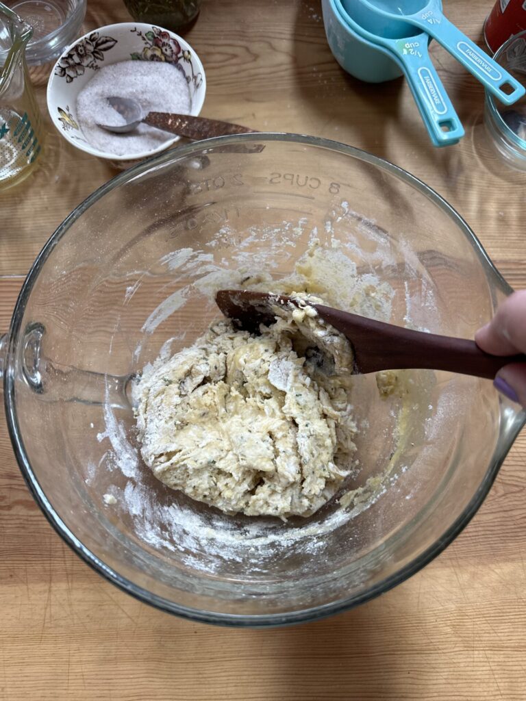 rosemary and olive oil cracker dough